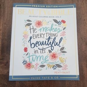 Floral Adult Coloring Book - Beauty in the Bible